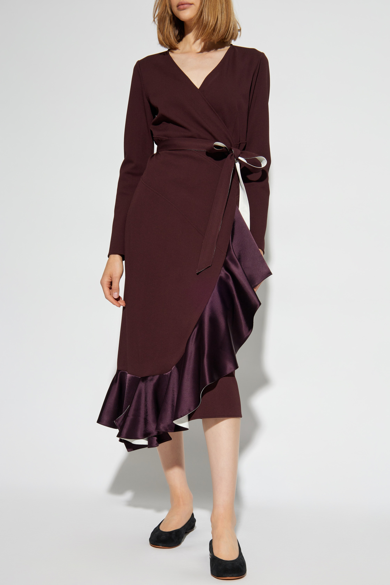 Lanvin ruffle dress best sale